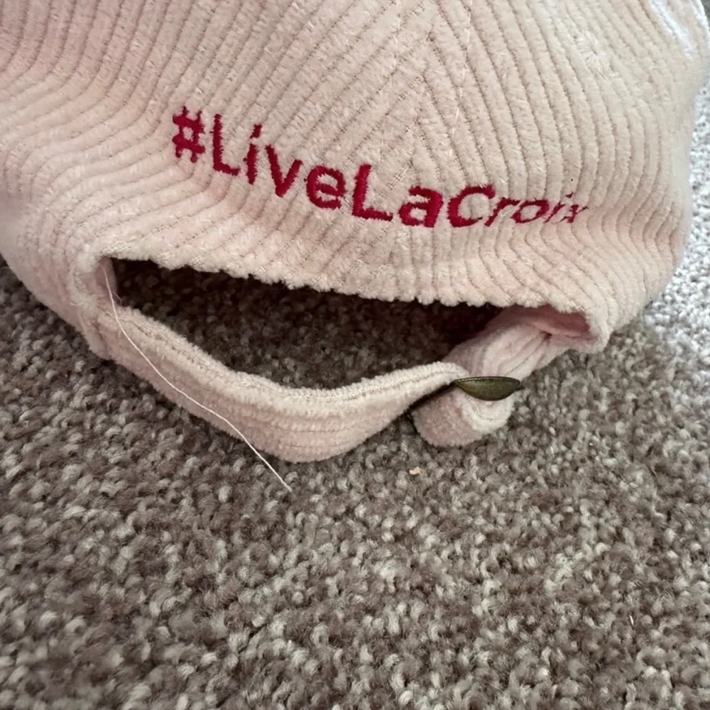 LaCroix Cherry Blossom Dad Hat Pink Corduroy Baseball Cap Adjustable NEW